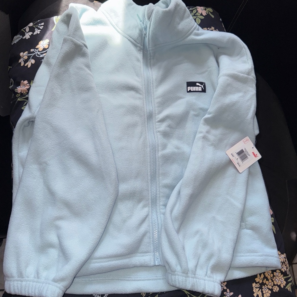 Puma Sky Blue Fleece Jacket